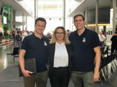 Sebastian Schroth, Fatma Ari und Maximilian Reymann zu Gast im Bundestag